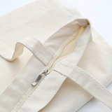 Heavy Duty Large Zippered Canvas Tote Bags with Bottom Gusset & Zippered Pocket for Crafts, Shopping, Groceries, Books, Welcome Bag, etc. (3, 16x15x4)