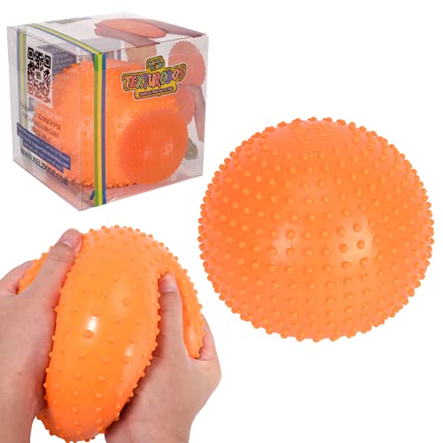 Giant Satisfying and Fun Jumbo Squishy Stress Ball for Kids and Adults with Therapy and Sensory Needs (Bumpy Texture)
