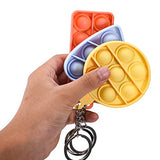 Push Pop Bubble Fidget Sensory Keychain Toy - Great Classroom Prize and Office Gift for Stress and Anxiety Relief (12 Pack)