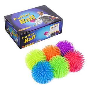 KELZ KIDZ Large & Thick Puffer Balls for Fun Kids Party (6 Pack, Multi)