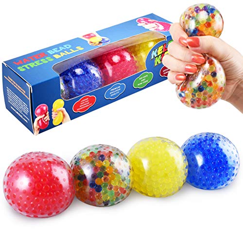 KELZ KIDZ Durable Large Squishy Water Bead Stress Balls (4 Pack) - Gre –  Kelz Kidz