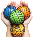 KELZ KIDZ Quality & Durable Mesh Squishy Balls with Exclusive Sewn Mesh! (4 Pack Gift Pack!)