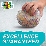 Giant Soothing and Fun Squishy Water Bead Stress Ball for Hand Strengthening Exercises - Great Idea for Kids and Adults (Multi Colored)