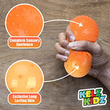 Giant Satisfying and Fun Jumbo Squishy Stress Ball for Kids and Adults with Therapy and Sensory Needs (Bumpy Texture)
