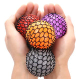 KELZ KIDZ Quality & Durable Medium (2.5 Inch) Spiky Mesh Squishy Balls with Exclusive Sewn Mesh! (Multi, 4 Pack)