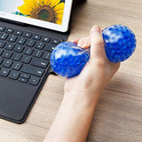 KELZ KIDZ Durable Large Squishy Water Bead Stress Balls (4 Pack) - Great Sensory Toy for Anxiety Relief for Children and Adults - Helps Calm Kids with ADHD & Autism