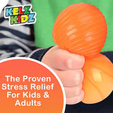 Giant Satisfying and Fun Jumbo Textured Squishy Stress Ball for Kids and Adults with Therapy and Sensory Needs! Great Present of The Squishy Lover!