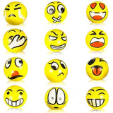 Emoji Party Supplies - 25 Bulk Pack - Large Emoji Stress Squeeze Balls for Fun Party Favors and Activities - Great for School and Camp Gifts and Prizes