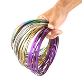 KELZ KIDZ Kinetic 3D Arm Flow Rings - Spring Bracelet Made from High Grade Stainless Steel  (Case of 240 Rings)