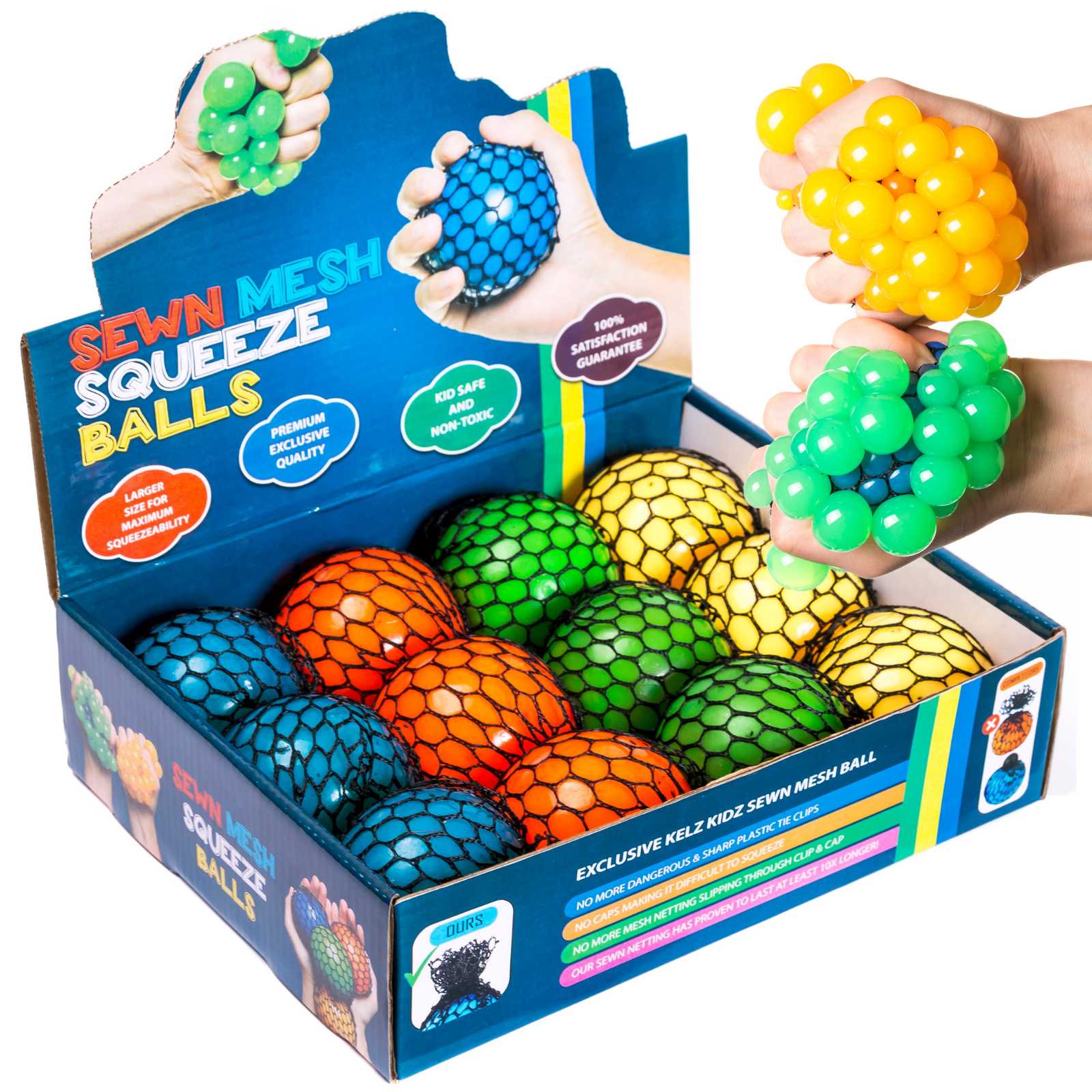 Mesh Squishy Ball (Pack of 12)