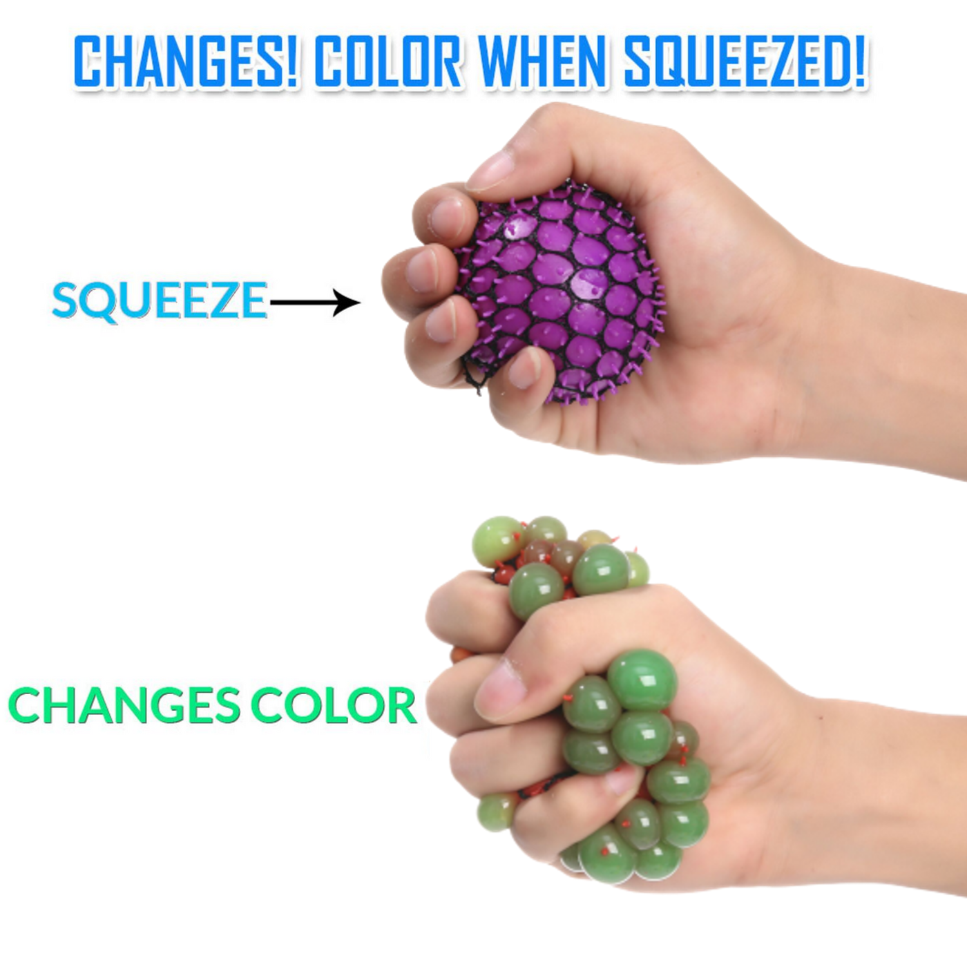 KELZ KIDZ Quality Durable Medium 2.5 Inch Spiky Mesh Squishy Balls Kelz Kidz