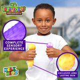KELZ KIDZ Texturodos Textured Pull and Stretch Sensory Bin Stress Balls (4 Pack) - Great Therapeutic Toy for People with Anxiety Disorders CASE OF 30 PACKS